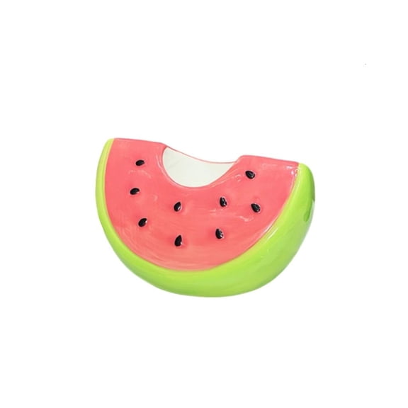 POYOGA Stylish Watermelon Shape Ceramic Toothbrush Rack Brush Holder For Countertop
