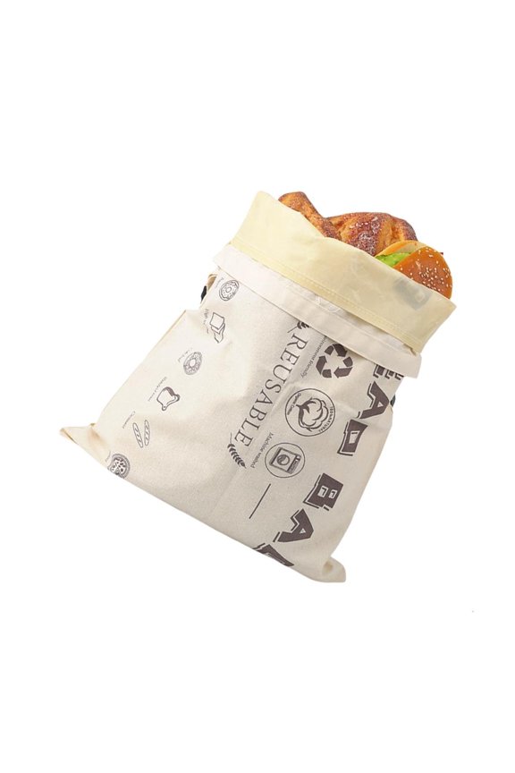 POYOGA Sustainable Cotton Beeswaxes Wrap Efficient Sandwich Bag Two Separate Pockets