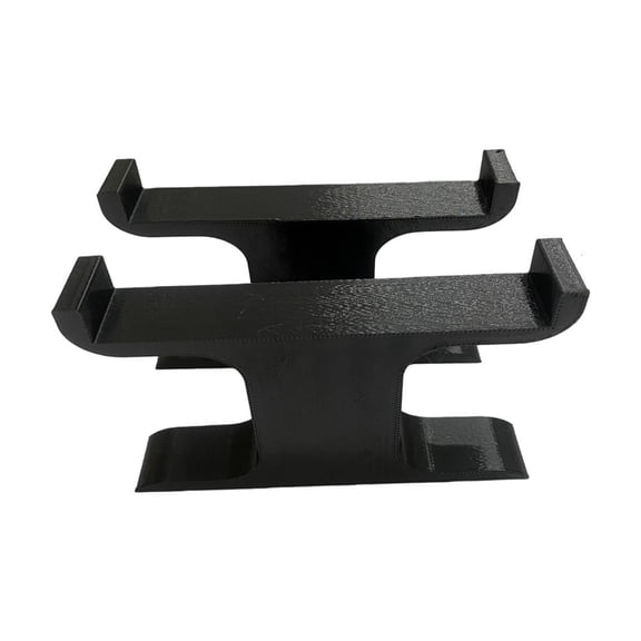 POYOGA TV Cabinet Soundbar Holder Base with End Stops and Raised Bar