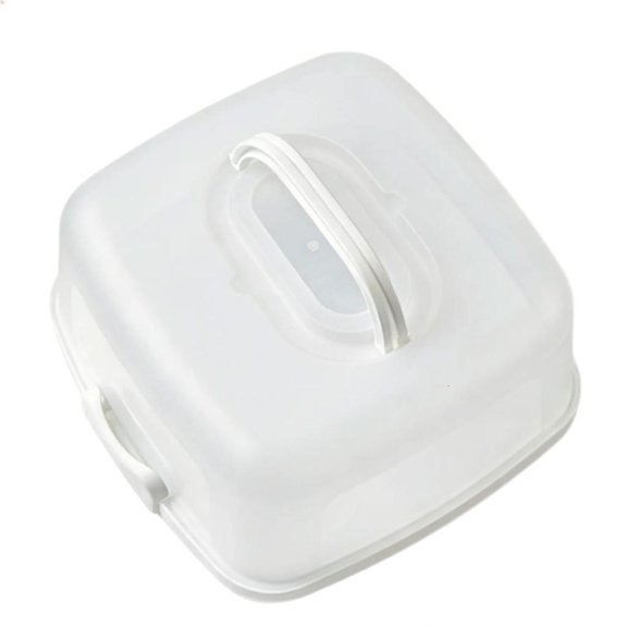POYOGA Transparent Cake Box For Kitchen Countertops Dust Resistant Portable Design