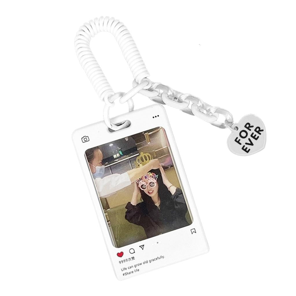 Crad Frame POYOGA Transparent Card Holder Kpop Photocard Holder Keychain Idol ...