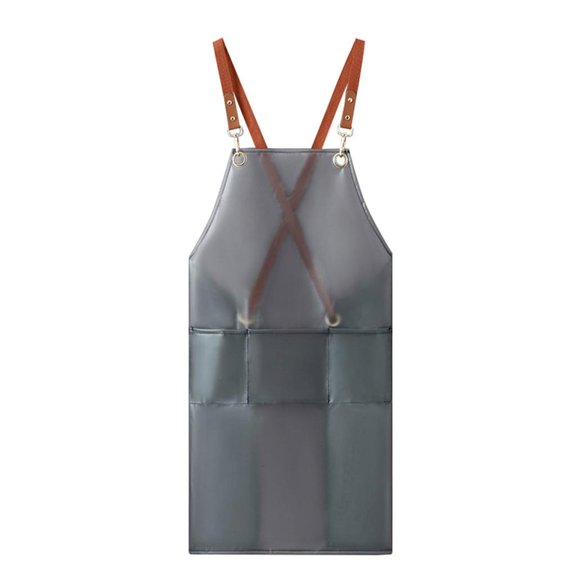 POYOGA Transparent Cooking Apron Oil-proof Women Cross Back TPU Overalls Work Clothes