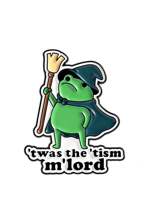 POYOGA Trendy Cartoon Quote Brooch Humorous Wizard Enamel Jewelry Gift