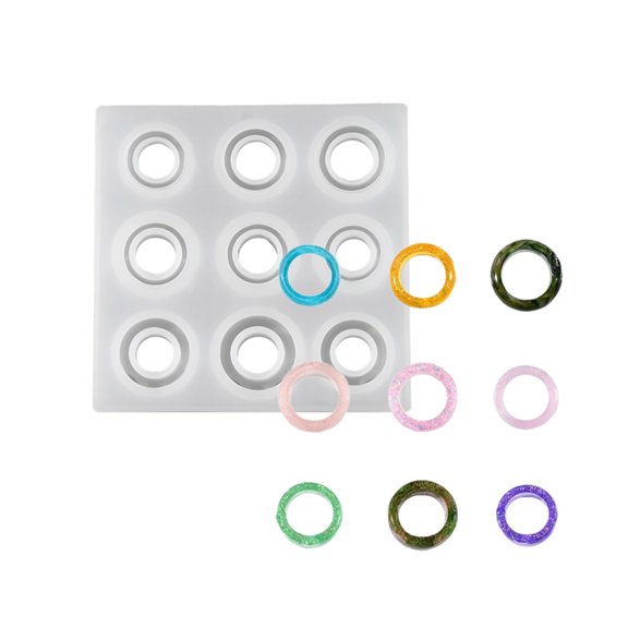 POYOGA Unique Resin Rings Silicone Molds Epoxy Resin Jewelry Mould Handmade Accessory