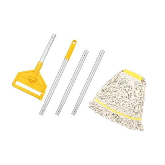 POYOGA Wood Floor Mop Cotton String Cleaning Mop for Household Floor Cleaning Waxing