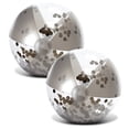 thumbnail image 1 of POZA 2 Silver Inflatable Beach Balls - Luxurious Blow Up Beach Ball with Sparkly Silver Confetti, Heavy Duty Vinyl Pool Balls For Kids and Adults, UV Resistant Pool Balls for Swimming Pool or Beach, 1 of 8