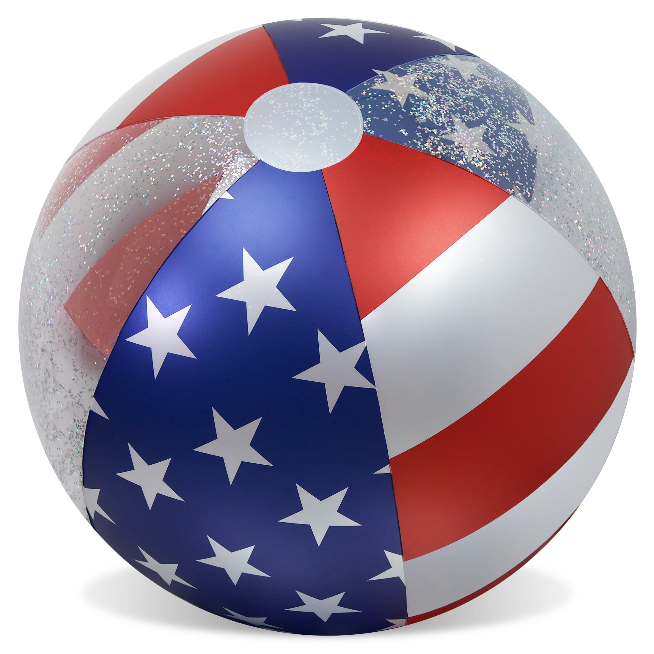 Reference image: POZA USA-flag confetti 42-inch beach ball