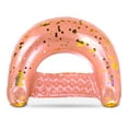 thumbnail image 1 of POZA Inflatable Pool Float Chair - Sparkle Confetti Lounge Inflatable Pool Floats, 2 Built in Cup Holders & Handles, Adult Inflatable Pool Lounger Floating Chair for Beach, Lake & Pool - 48x38 Inch, 1 of 7