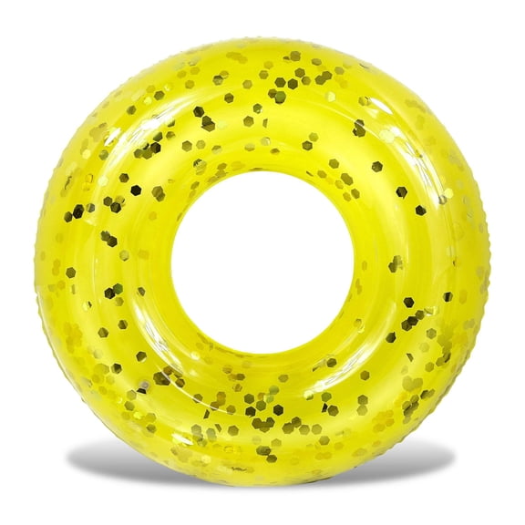 CoTa Global Inflatable Pool Float Tube - Yellow Gold Swim Ring - 36 Inches