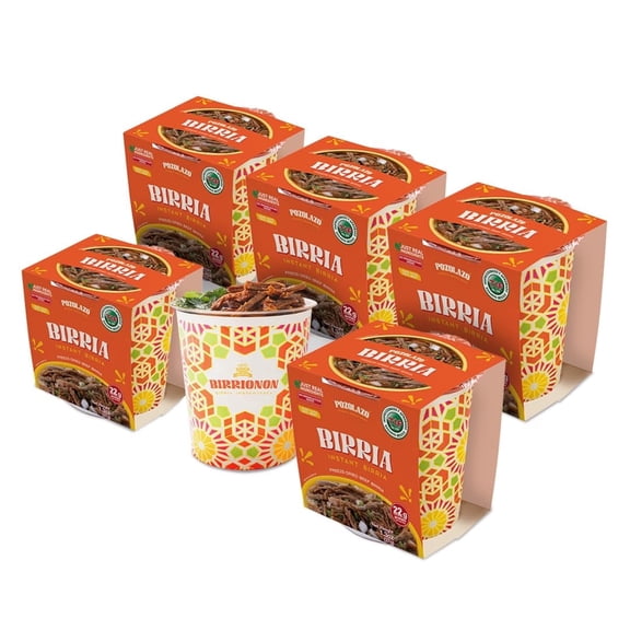 POZOLAZO | Birria Mexican Beef Stew 6-Pack - Freeze-Dried - Authentic Mexican Flavor with Real Tender Beef, Chiles & Traditional Seasoning