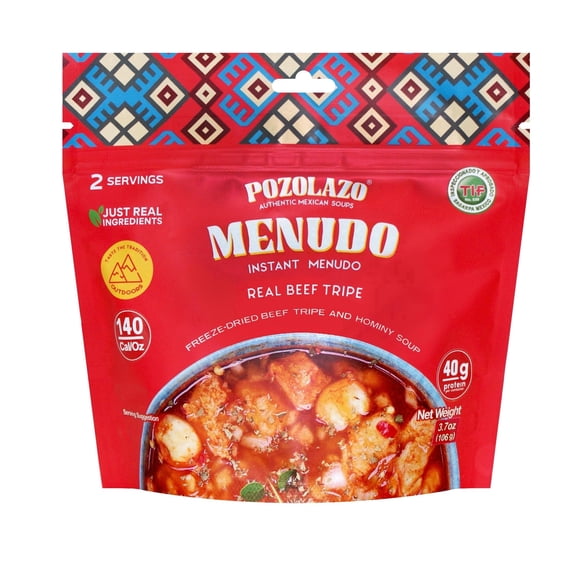 POZOLAZO | Menudo Instant Soup | Mexican Tripe Stew | Freeze-Dried Beef & Hominy | Just Add Hot Water | High Protein Meal