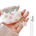 thumbnail image 1 of Pozyie for with AirPods 4 Case,Flower Floral Aesthetic Design with Flowers Keychain, Protective Shockproof Case for Women Girl for Airpods 4，Pink, 1 of 6