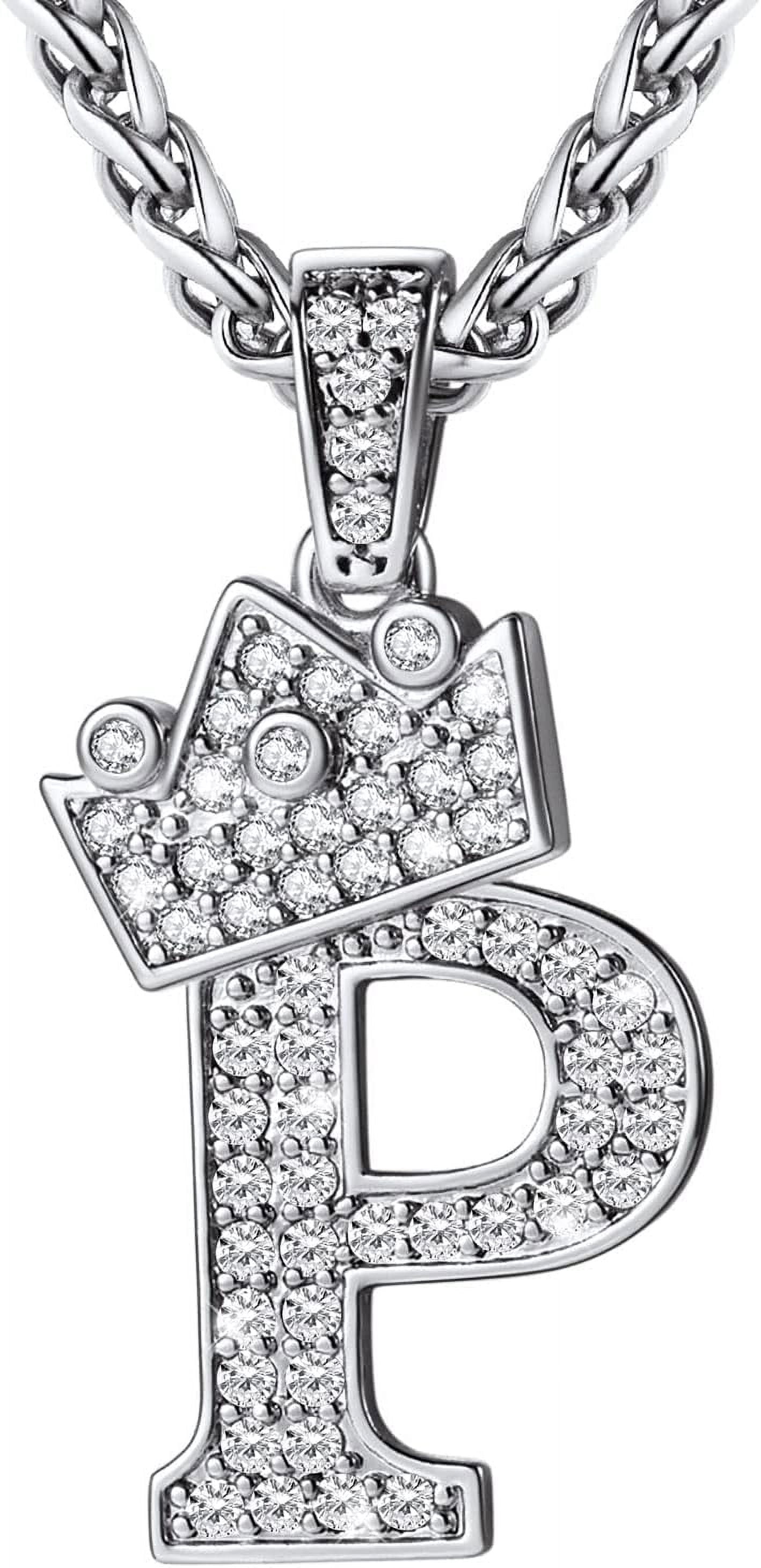 18K Gold Plated Letter 'M' Necklace - 20" Stainless Steel Chain, Hip Hop Alphabet Pendant For Men & Women