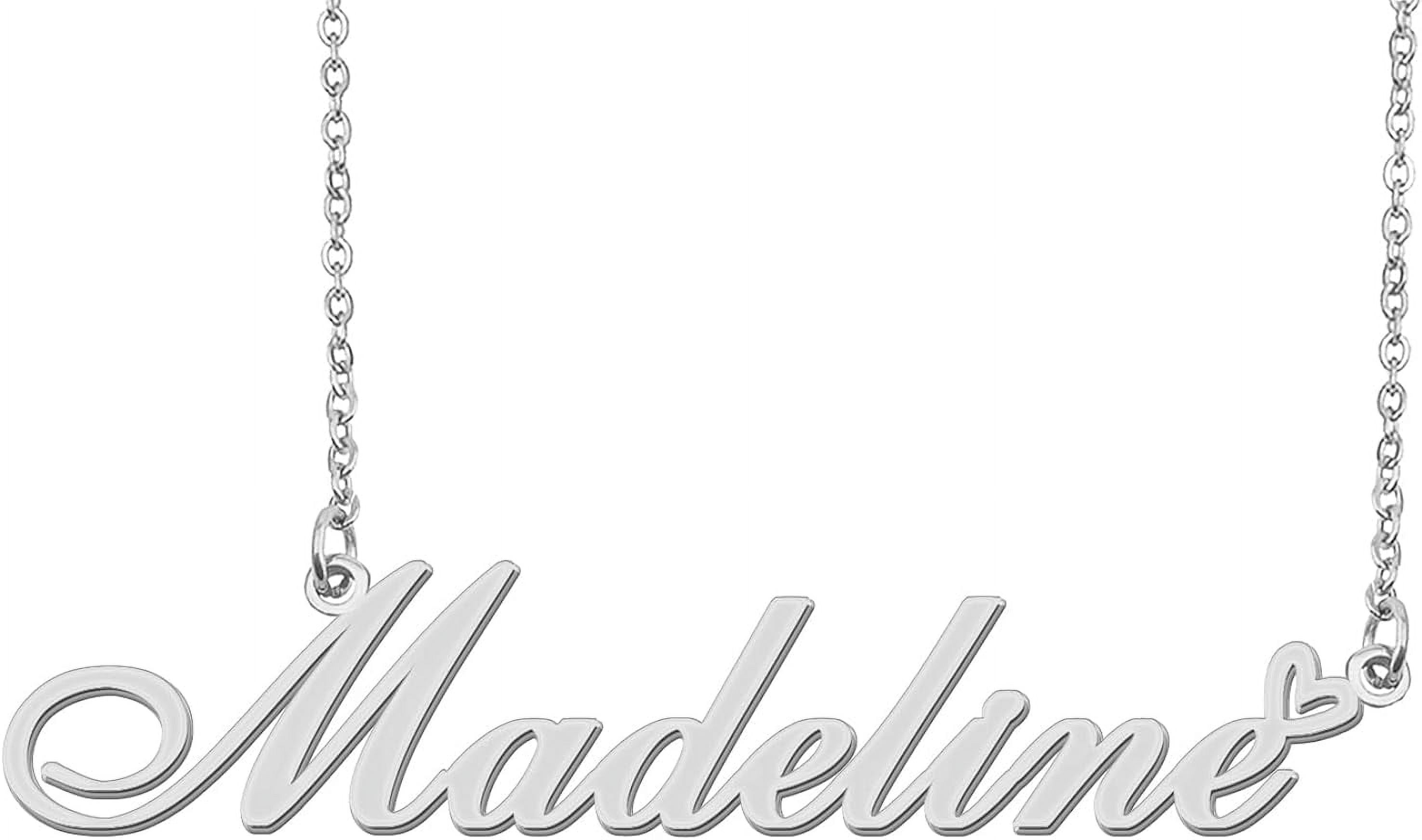 Kaululu Personalized Heart Name Necklace With 1-9 Birthstones - Custom Sterling Silver Gift For Women