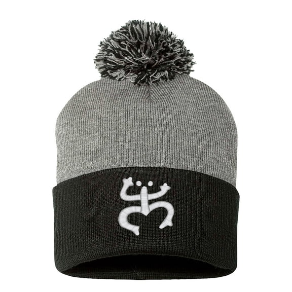 PP-BNE Embroidered Puerto Rico TAINO FROG-PP-EM-0027-Gray-Black