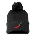 thumbnail image 1 of PP-BNE Red Chili Hot Pepper Beanie for Men and Women-EM-0031-Black, 1 of 1