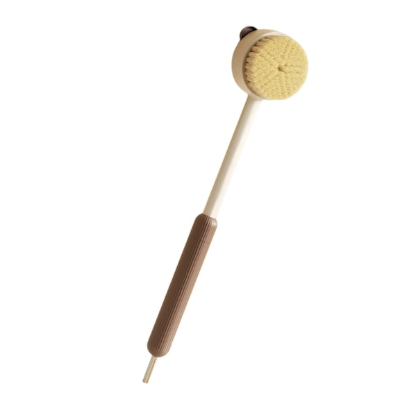 PP Bath Brush for Back Washing and Daily Shower Use, Extendable Long Handle Body Brush with Round Head at Home