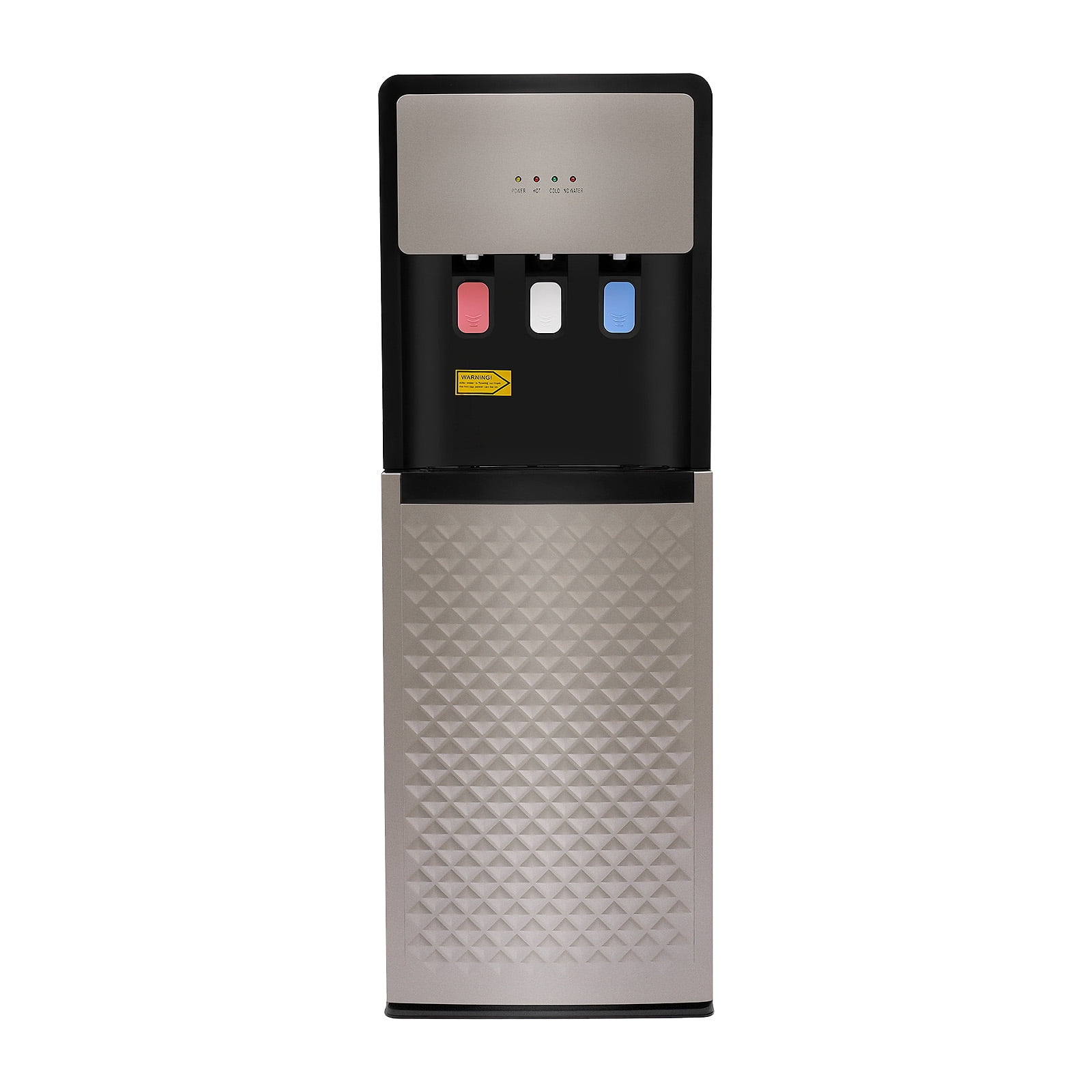 PP Bottom Loading Water Dispenser Hot and Cold Water Standing Dispenser Water Cooler Dispenser with Detachable Water Collection Box Floor Standing Mount Type
