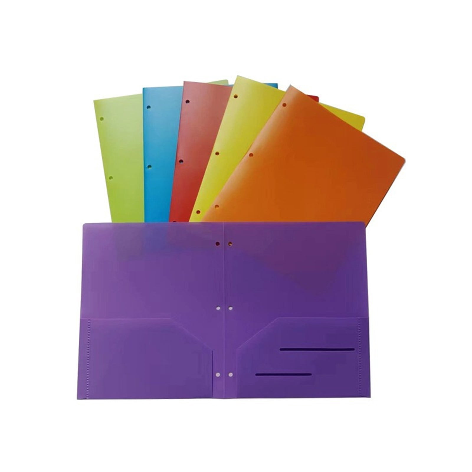 Pp 10 PP Double Pocket Folder Set Of 10 Ideal For Students & Document ...
