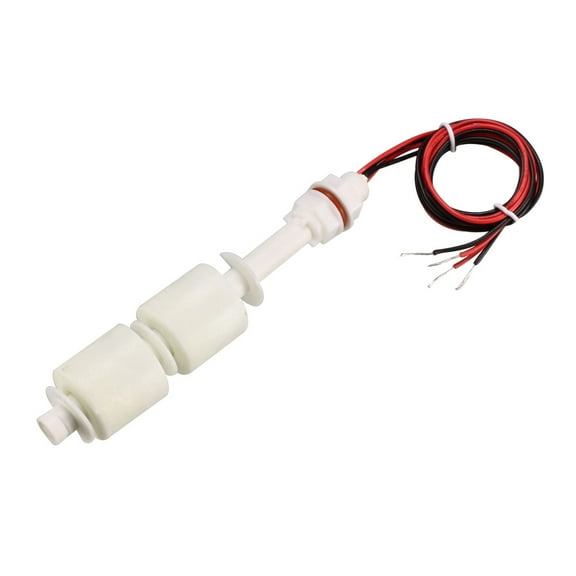 Uxcell PP Dual Float Switch M10 4.53'' Vertical Liquid Water Level Sensor for Tank Pool