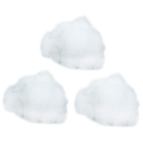 PP Fill Cottons FOMIYES 3 Bags Cotton Fiber Filling for Pillows, Pet Beds, Couches (5.12X5.12X2.36Inch)