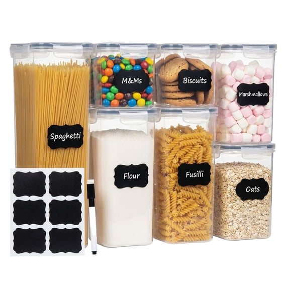 PP Food Storage Container, Airtight Kitchen Organizer for Grain, Snacks, Cereal, Flour, Rice, Pet Food – 2.8L, 30CM Tall, BPA-Free, Stackable, Leak-Proof Lid
