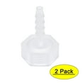 thumbnail image 1 of PP Hose Barb Fitting Coupler, 4mm Barb x G3/8 Female Thread Pipe Adapter, Translucent 2Pcs, 1 of 5