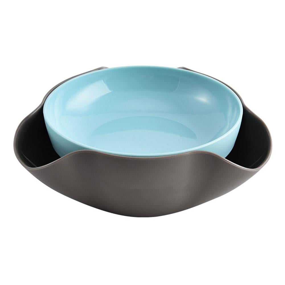 PP Pistachio Bowl with Two Compartments for Separating Snacks and ...
