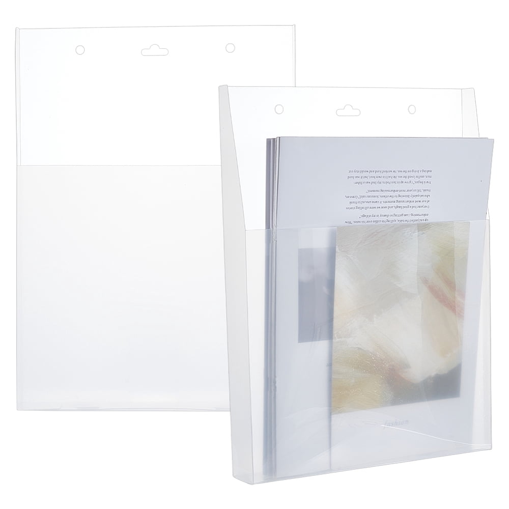 Transparent Plastic Box File PP Plastic File Boxes Rectangle Clear 330x240x40mm - Walmart.com