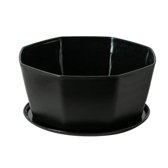 PP Flower Pots - Large Diameter, Drainage Hole, Sturdy - for Herbs, Orchids, Indoor/Outdoor