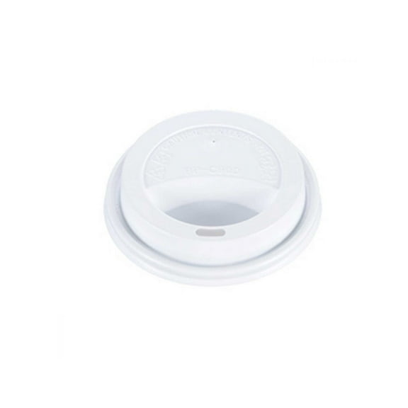 PP Plastic Lid (White) for 80mm / 8oz Paper Cup (Recyclable) 1000 unit/Pack