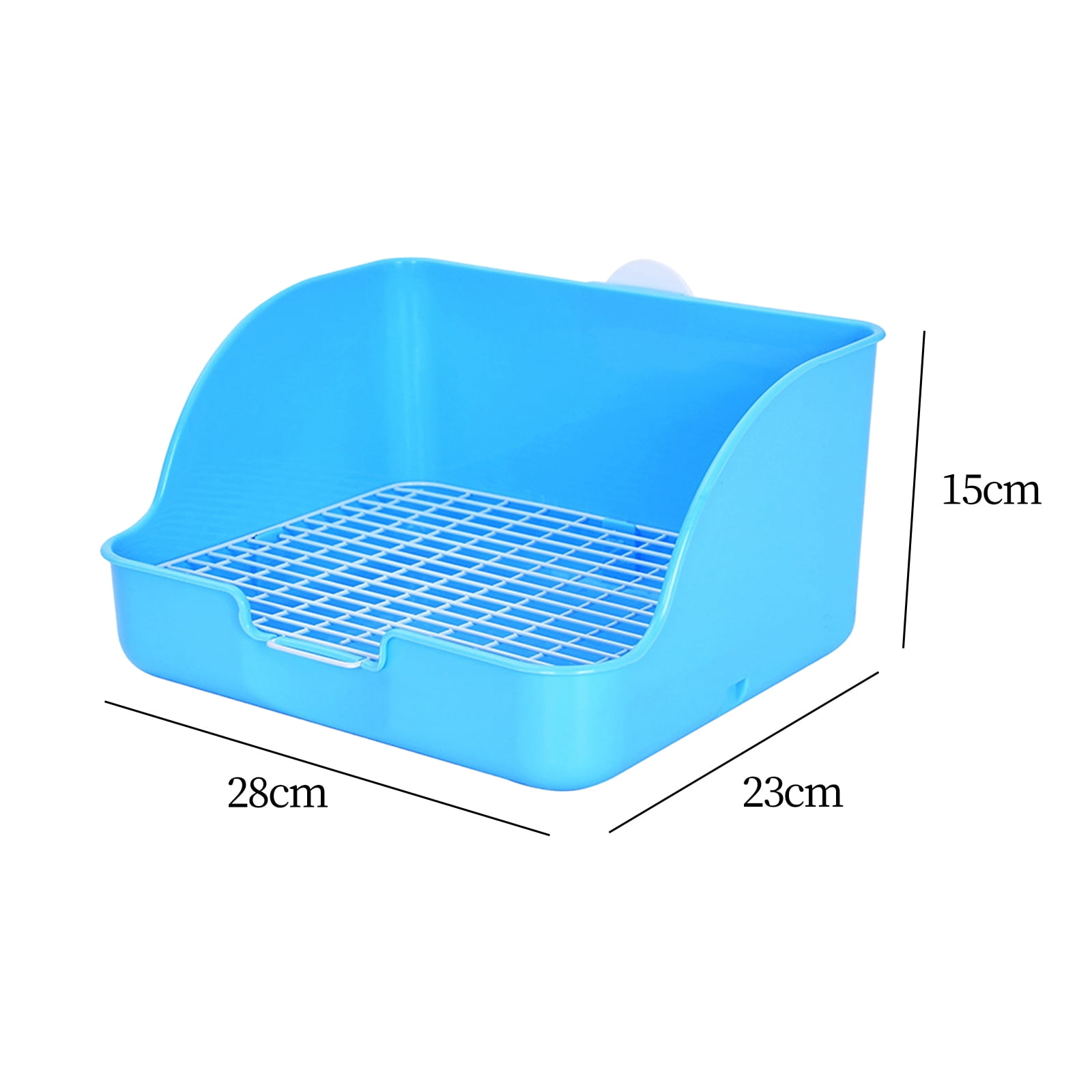 PP Plastic Rabbit Litter Box Rectangular Pet Toilet Chinchillas Bunny Potty Trainer Corner Small Animal Litter Pee Pan