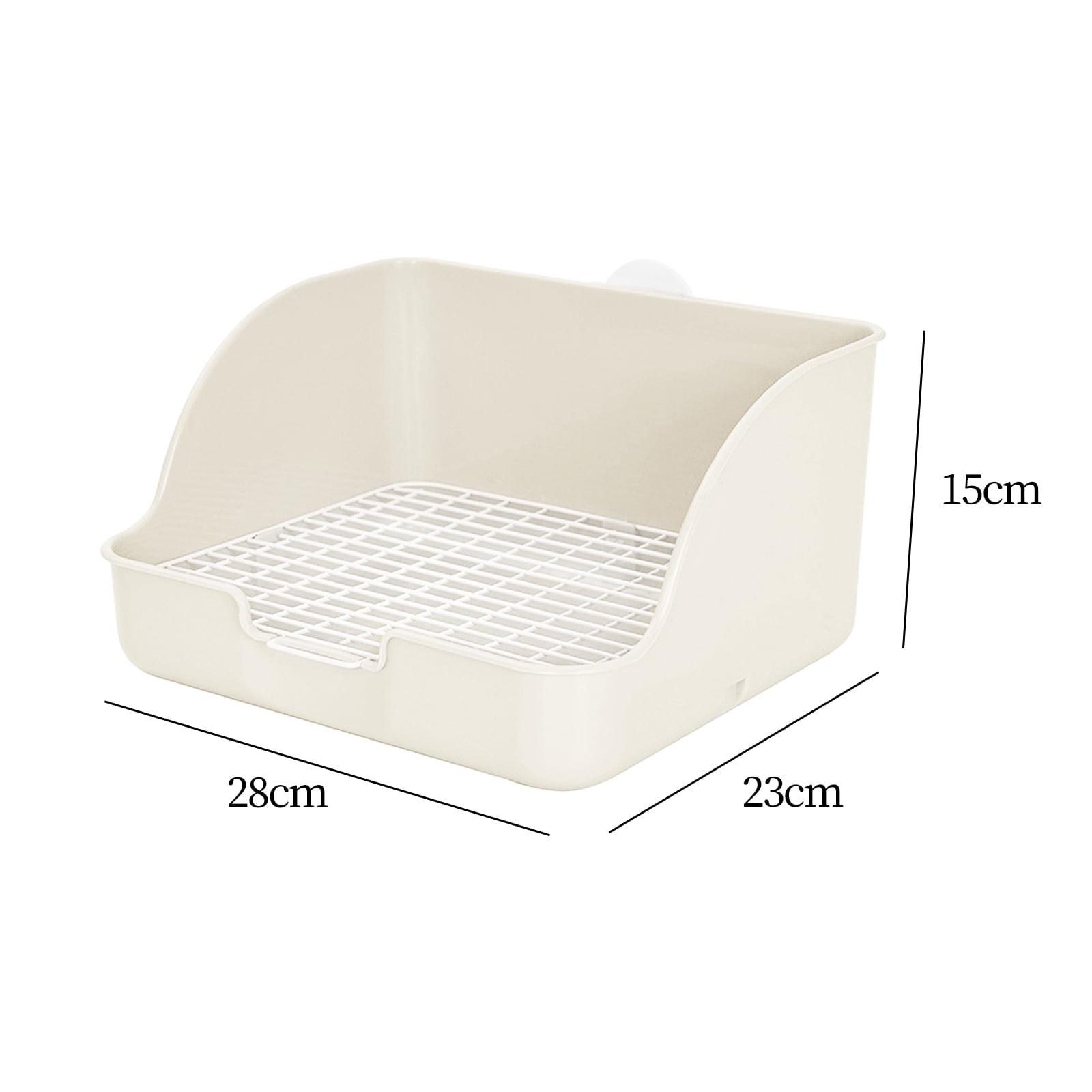 PP Plastic Rabbit Litter Box Rectangular Pet Toilet Chinchillas Bunny ...