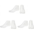 thumbnail image 1 of PP Plastic Sandal Shoes Support Retail Shop Shoe Display Stand Forms Inserts Foot Shape Clear 221x83x88mm, 1 of 6