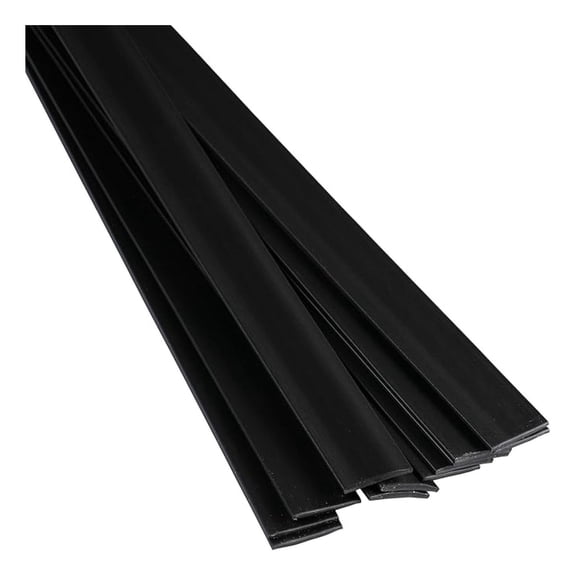 PP Plastic Welding Rod - 5/8" x 1/16" Black Ribbon - 30ft - Polypropylene Repair Stick for Airless, Hot-Air, Nitrogen Welders - Automotive Bumper & Tank Repair