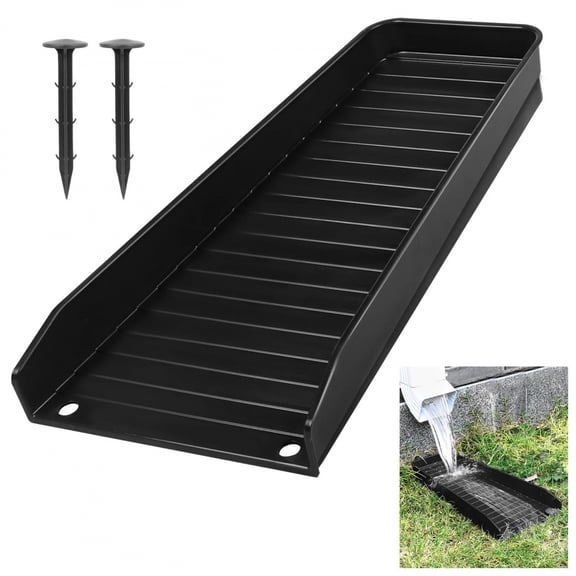 PP Rainwater Gutter Downspout Splash Block Drain Extension Device Home Garden Drainage System Accessory