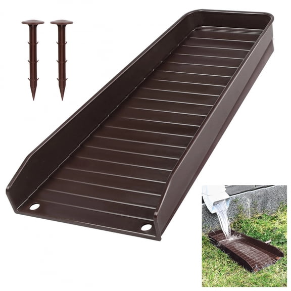 PP Rainwater Gutter Downspout Splash Block Drain Extension Device Home Garden Drainage System Accessory