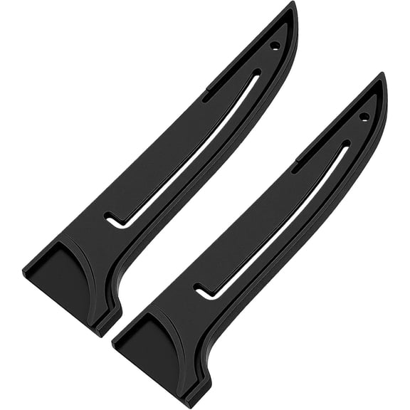 PP Safety Knife Cover Sleeves for 6" Boning Knife, 2 Pack Safety Cover Sleeves, Portable Knives Edge Guard Blade Protector for Kitchen Professional Japanese Fish Knives, Black