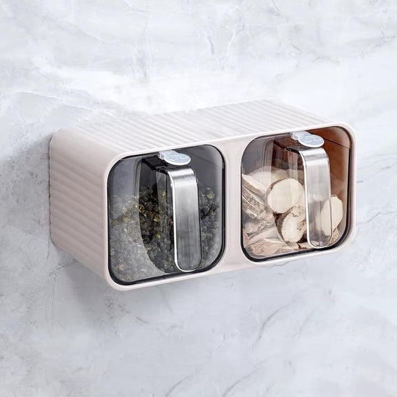 PP Seasoning Box Wall-Mounted Household Seasoning Bottle Combination Set Kitchen Supplies