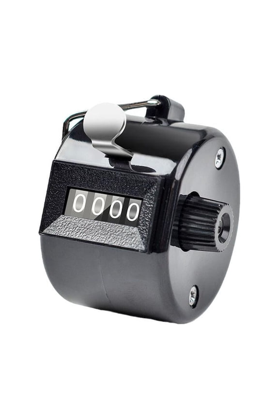 PP Tally Counter, 4-Digit Mechanical Clicker No Battery Needed for Inventory, Gym, Crowd & Attendance Counting Handheld Click Counter