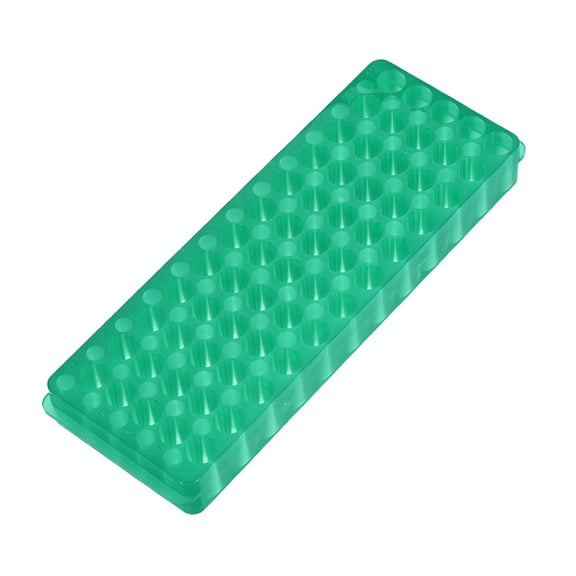 PP Test Tube Rack Double Panel 60 Hole for 0.5ml/1.5ml/2ml Centrifuge Tube Freezing Tube Holder Green 2Pcs
