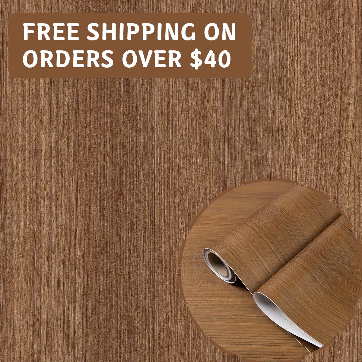 PP wood grain Peel-and-Stick Wallpaper PVC-Free, Self-Adhesive Washable Vinyl Roll Light, Eco Friendly Accent Wall Furniture Decor for Bedrooms Nursery
