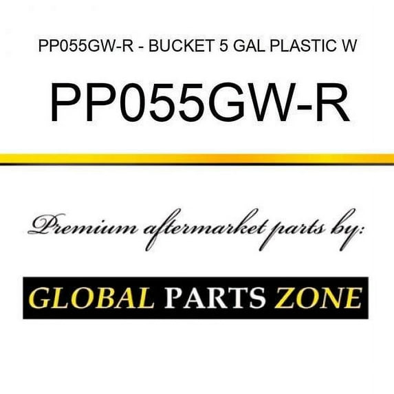 PP055GW-R - BUCKET 5 GAL PLASTIC W/LID fits Caterpillar (CAT)