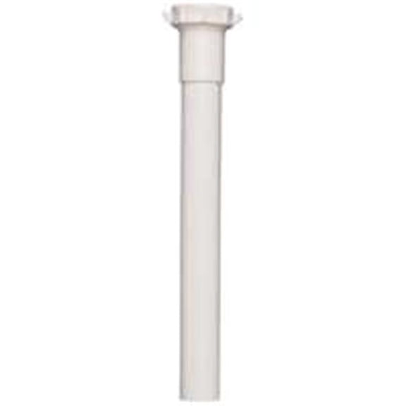 PP40-8W Slip Joint Extension Tube, White - 1.5 x 8 In.