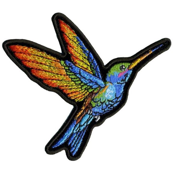 PPA7550 4 x 3.5 in. Small Hummingbird Patch - Multi Color