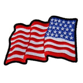 PPA8992 Wavy Patch - Multi Color - 4 x 2 in. - Heat-Sealed Backing