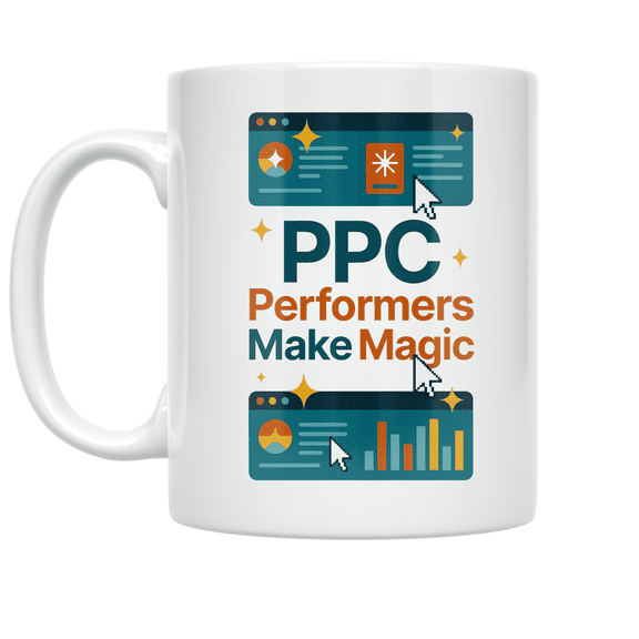 PPC Performers Make Magic - Digital Advertising Enthusiast - 11 oz Ceramic Coffee Mug