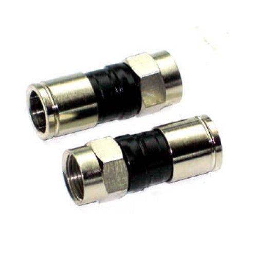 PPCEX6PLUS - F PLUG RG6 PERMA-SEAL UNIVERSAL BLK FOR SINGLE DUAL TRI QUAD CAB (50 pcs/pkg)