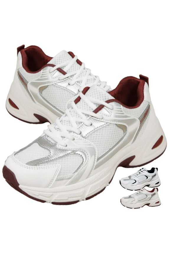 Casual Chunky Sneakers for Women Fashion Tennis Sneakers Breathable Mesh Lightweight Walking Sneakers with Arch Support Unisex