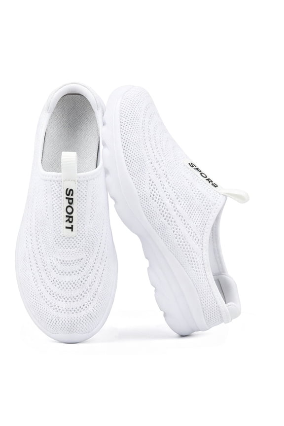 Clogs Mules for Women Shoes Slip on Sneakers Flats Lightweight Breathable Mesh Comfort Walking Shoes
